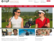 Tablet Screenshot of golfvantage.com